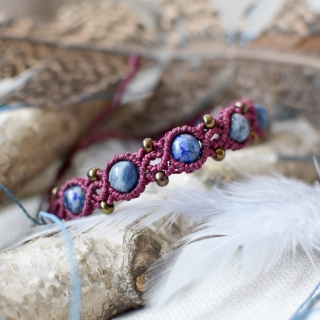 Bordo náramek s lapis lazuli